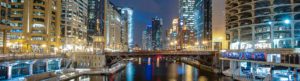Downtown chicago bridge